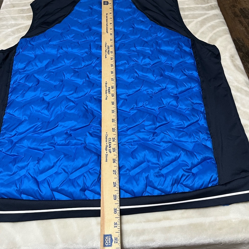 Abacus Grove Hybrid Vest Golf Quilted Full Zip Blue Black Men Size XXL - Picture 7 of 8